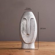 Abstract Long Face Ceramic Vase - Image 12