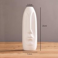 Abstract Long Face Ceramic Vase - Image 15