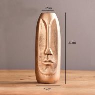 Abstract Long Face Ceramic Vase - Image 17
