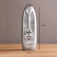 Abstract Long Face Ceramic Vase - Image 18