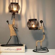 Abstract Figurine Metal Candle Holder - Image 4