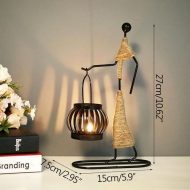 Abstract Figurine Metal Candle Holder - Image 7