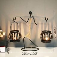 Abstract Figurine Metal Candle Holder - Image 11