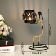 Abstract Figurine Metal Candle Holder - Image 15