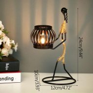 Abstract Figurine Metal Candle Holder - Image 8