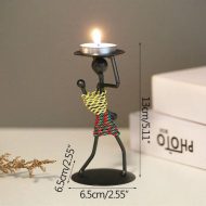 Abstract Figurine Metal Candle Holder - Image 22