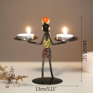 Abstract Figurine Metal Candle Holder - Image 21