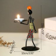 Abstract Figurine Metal Candle Holder - Image 14