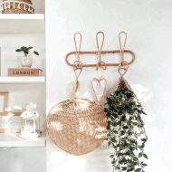 Rattan Trio Hook Wall Hanger - Image 3
