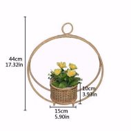 Hand-Woven Bamboo Hanging Planter Basket - Image 9