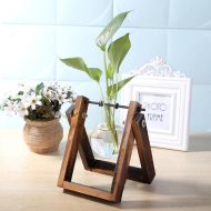 Glass Propagation Vase with A-Frame Wooden Stand - Image 7