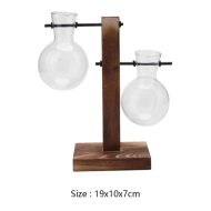 Glass Propagation Vase with Vertical Wooden Stand - Image 10