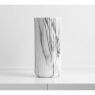 Textured Marble Flower Vase - Image 3