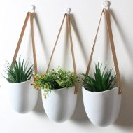 Ceramic Satchel Hanging Planters - Image 2