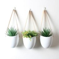 Ceramic Satchel Hanging Planters - Image 4