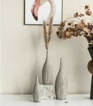 Natural Etch Ceramic Vases - Image 5