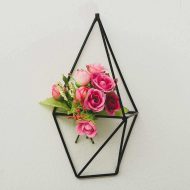 2-Piece Geometric Wall Mural, Mounted Air Plant Hangers - Image 3