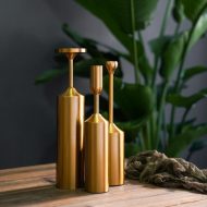 Gold Pillar Candle Holders - Image 5