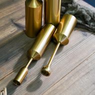 Gold Pillar Candle Holders - Image 2