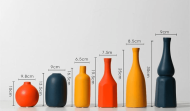 Contrasted Pastel Ceramic Vases - Image 16