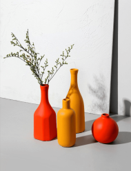 Contrasted Pastel Ceramic Vases - Image 7