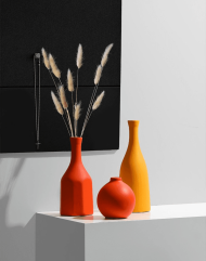 Contrasted Pastel Ceramic Vases - Image 5