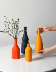Contrasted Pastel Ceramic Vases - Image 14