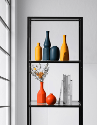 Contrasted Pastel Ceramic Vases - Image 9