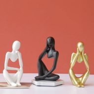 Abstract Thinker Figurine Sculpture - Image 5