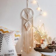 Night Sky Macrame Dreamcatcher Hanging Tapestry - Image 10