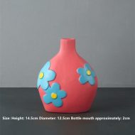 Flower Cutout Ceramic Vases - Image 8