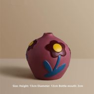Flower Cutout Ceramic Vases - Image 19