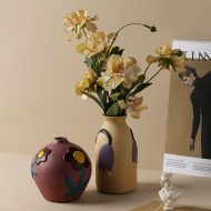Flower Cutout Ceramic Vases - Image 12