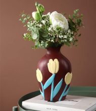 Flower Cutout Ceramic Vases - Image 10