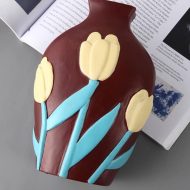 Flower Cutout Ceramic Vases - Image 7