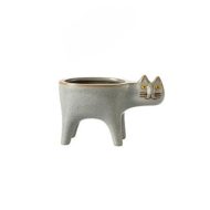 Glazed Ceramic Kitty Planter - Image 10