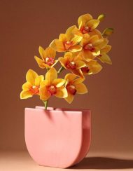 Rose & Lavender Geometric Ceramic Vases - Image 5