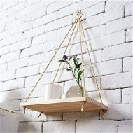 Wooden Rope Swing Wall-Mounted Shelf - Image 4