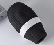 Contrast Ribbon Textured Ceramic Vase - Image 8