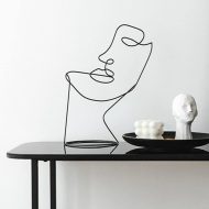 Modern Iron Abstract Silhouette Sculpture - Image 2