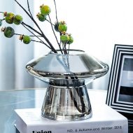 Silver Mirror Modern Glass Vases - Image 4