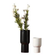 Taupe Monochrome Ceramic Vases - Image 17