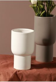 Taupe Monochrome Ceramic Vases - Image 11