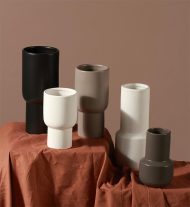 Taupe Monochrome Ceramic Vases - Image 15