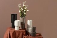 Taupe Monochrome Ceramic Vases - Image 13