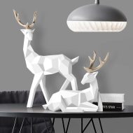 Reindeer Scandinavian Sculpture Set of 2 - Image 6