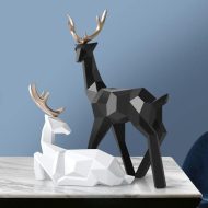 Reindeer Scandinavian Sculpture Set of 2 - Image 8