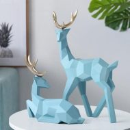 Reindeer Scandinavian Sculpture Set of 2 - Image 9