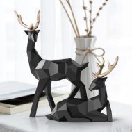 Reindeer Scandinavian Sculpture Set of 2 - Image 4