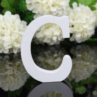 White Freestanding Mountable Wooden Alphabet Letter - Image 6
